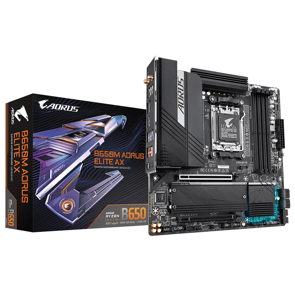 Материнская плата Gigabyte B650M AORUS ELITE AX- фото