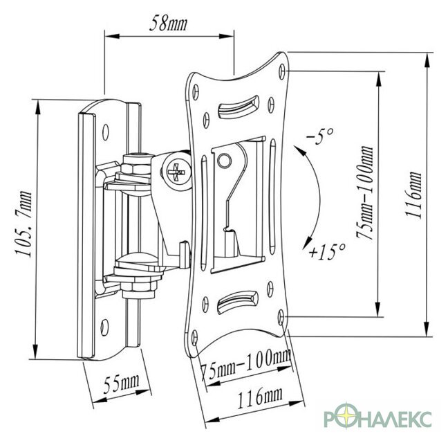 Кронштейн для телевизора Metaldesign MD 3303 - фото2