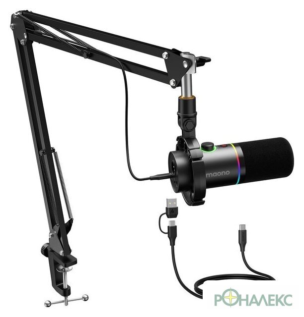 Проводной микрофон Maono PD200XS (черный) - фото3
