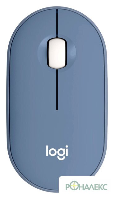 Мышь Logitech M350 Pebble (темно-синий) - фото