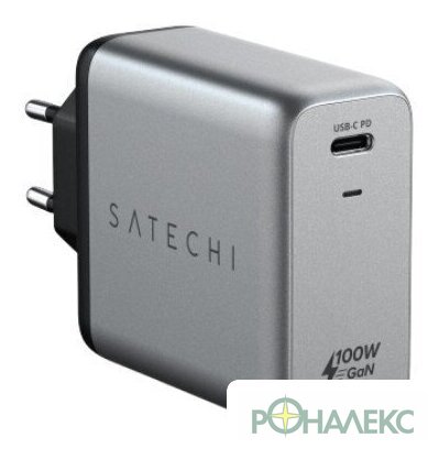 Сетевое зарядное Satechi 100W USB-C PD Wall Charger ST-UC100WSM-EU - фото