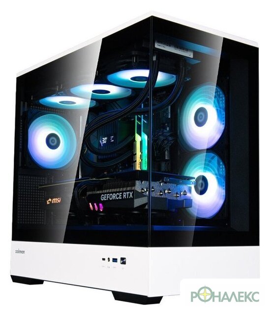Корпус Zalman P30 (черный/белый) - фото