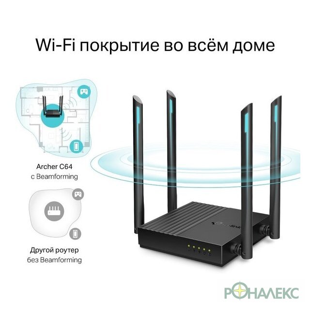 Wi-Fi роутер TP-Link Archer C64 - фото3