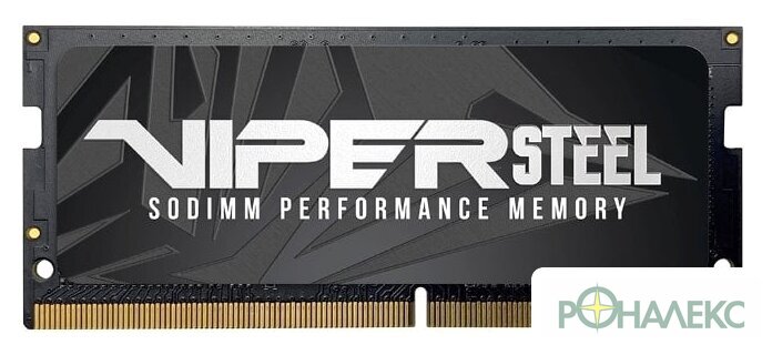 Оперативная память Patriot Viper Steel 8ГБ DDR4 SODIMM 3200 МГц PVS48G320C8S - фото
