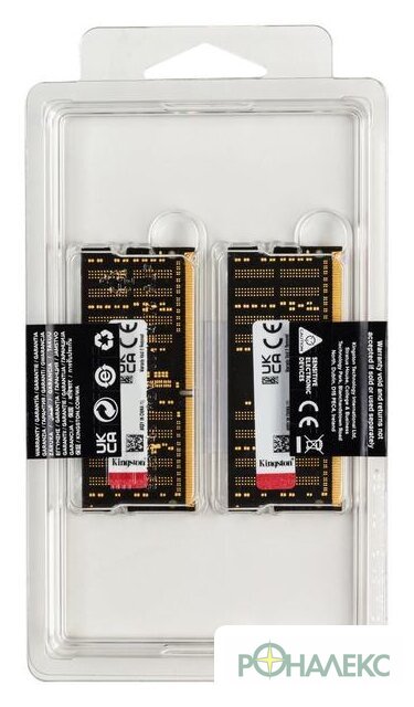 Оперативная память Kingston FURY Impact 2x8GB DDR4 SODIMM PC4-25600 KF432S20IBK2/16 - фото5
