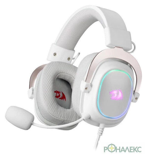 Наушники Redragon Zeus X (белый/розовый) - фото