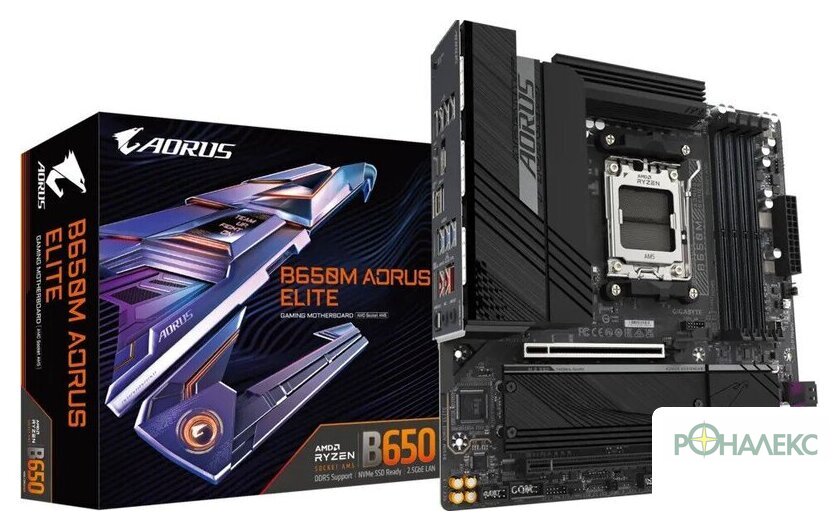 Материнская плата Gigabyte B650M Aorus Elite (rev. 1.3) - фото2
