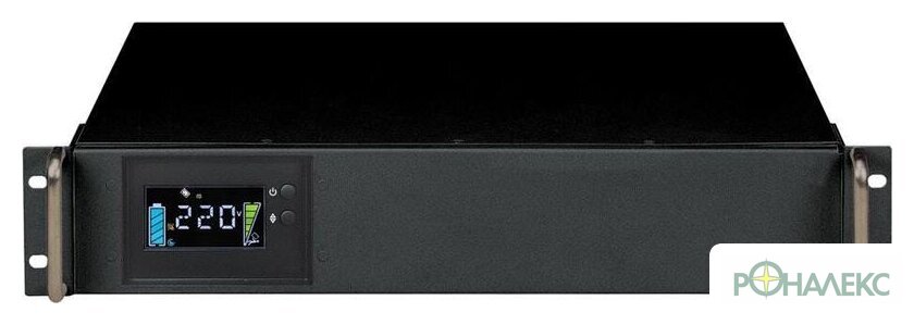 Источник бесперебойного питания Powercom King Pro RM KIN-1500AP LCD RM - фото