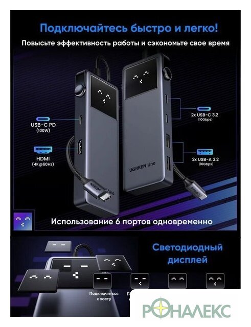 Док-станция Ugreen CM888 35998 - фото4