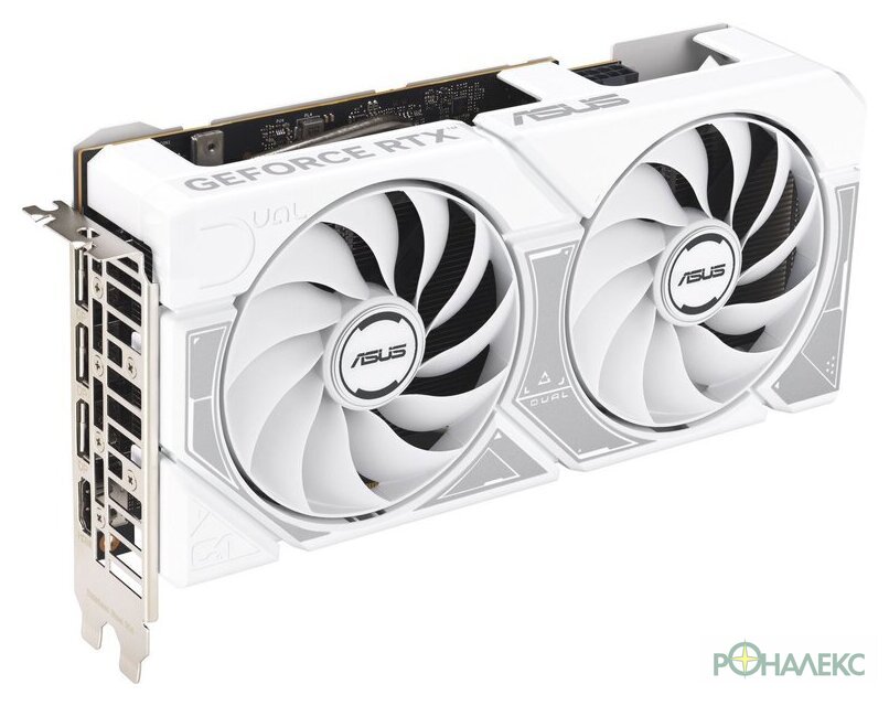 Видеокарта ASUS Dual GeForce RTX 5060 8GB GDDR7 White OC Edition DUAL-RTX5060-O8G-WHITE - фото