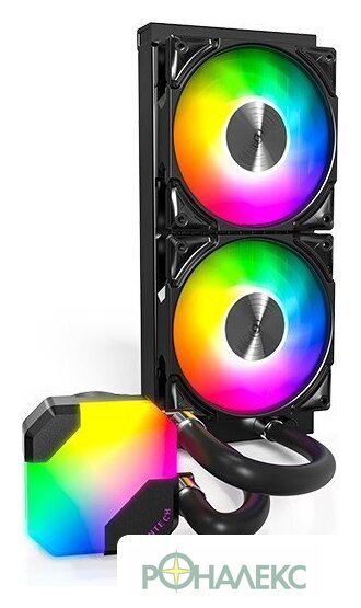Система жидкостного охлаждения для процессора Montech HyperFlow ARGB 240 (черный) - фото2