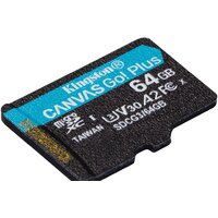 Карта памяти Kingston Canvas Go! Plus microSDXC 64GB (с адаптером)- фото3