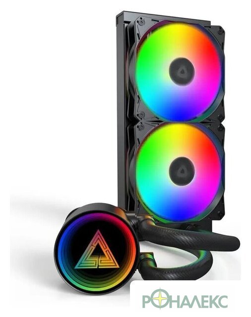Система жидкостного охлаждения для процессора Montech LightFlow ARGB 240 (черный) - фото2