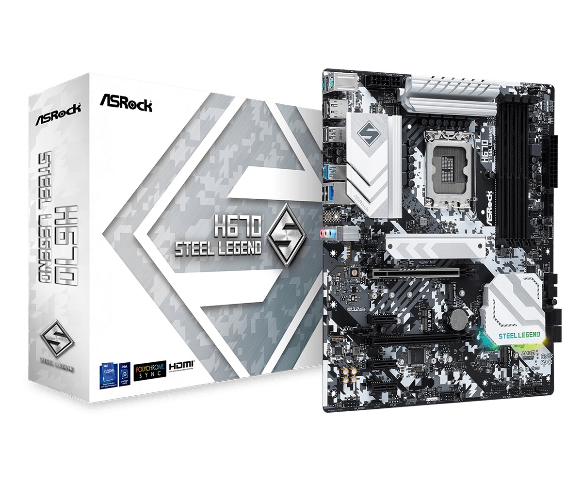 Материнская плата ASRock H670 Steel Legend- фото