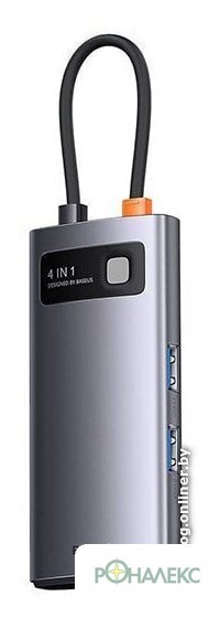 Док-станция Baseus StarJoy 4-Port Type-C Hub Adapter WKWG070113 - фото2