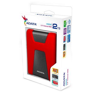 Внешний жесткий диск 2Tb A-Data DashDrive Durable HD650 Red (AHD650-2TU31-CRD) USB 3.0- фото6