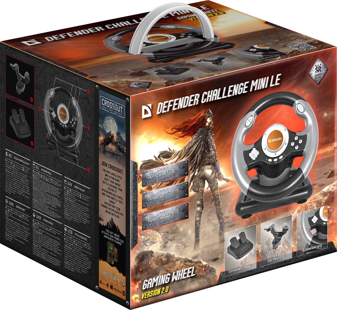 Руль Defender Challenge Mini LE USB (64351)- фото6