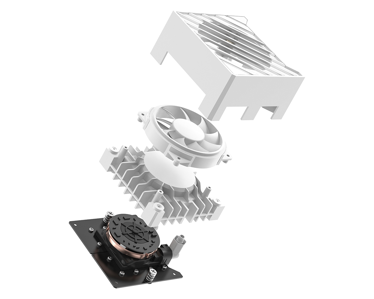 Система водяного охлаждения ID-Cooling DashFlow 360 XT Lite White- фото5