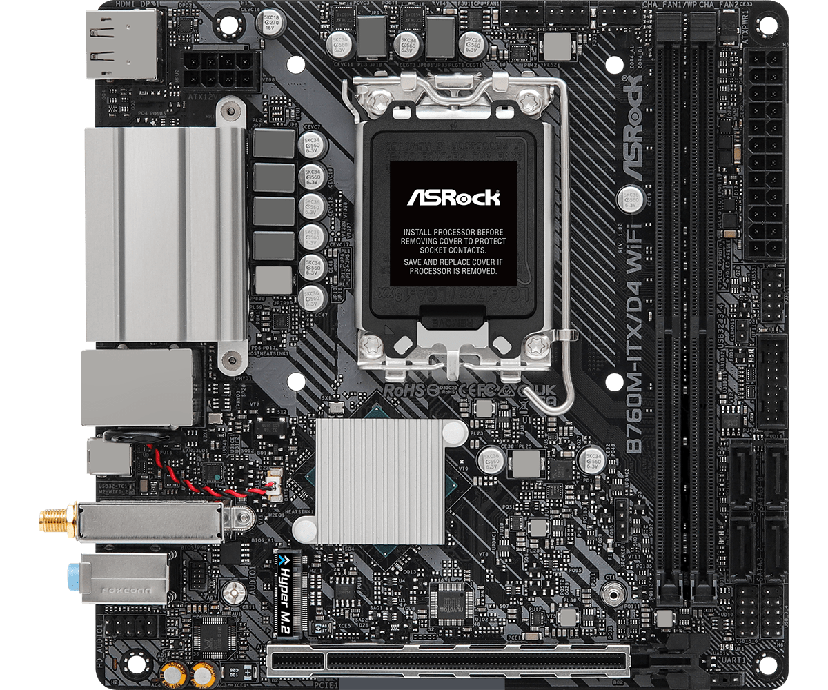 Материнская плата AsRock B760M-ITX/D4 WiFi- фото2