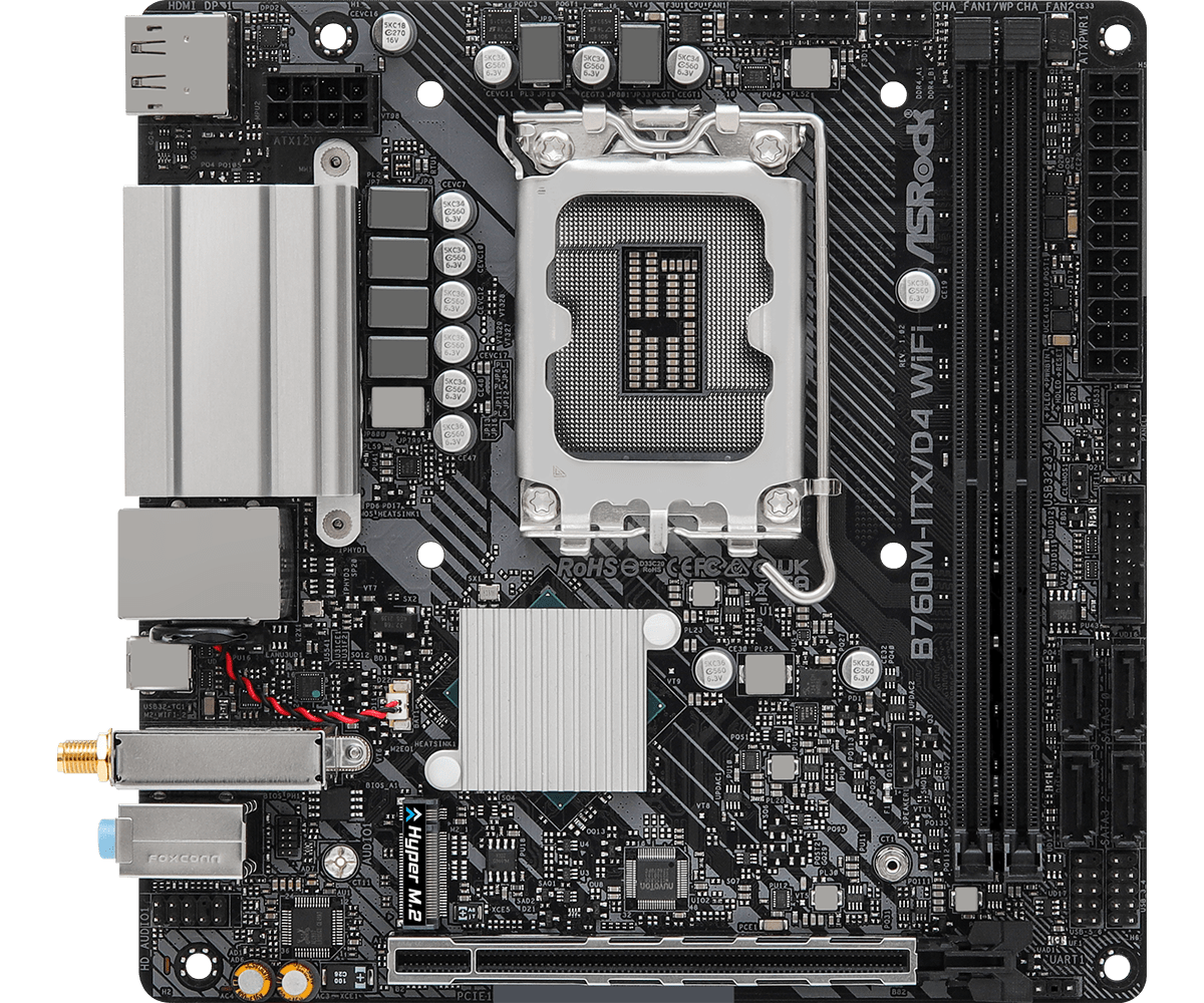 Материнская плата AsRock B760M-ITX/D4 WiFi- фото3