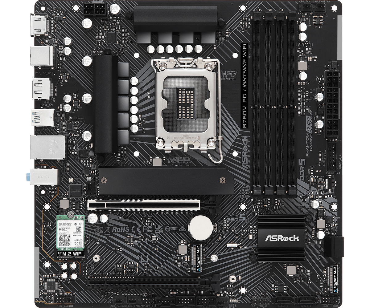 Материнская плата AsRock B760M PG Lightning WiFi- фото3