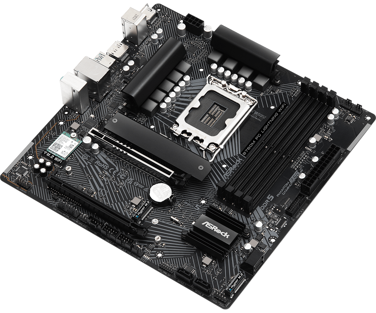 Материнская плата AsRock B760M PG Lightning WiFi- фото4