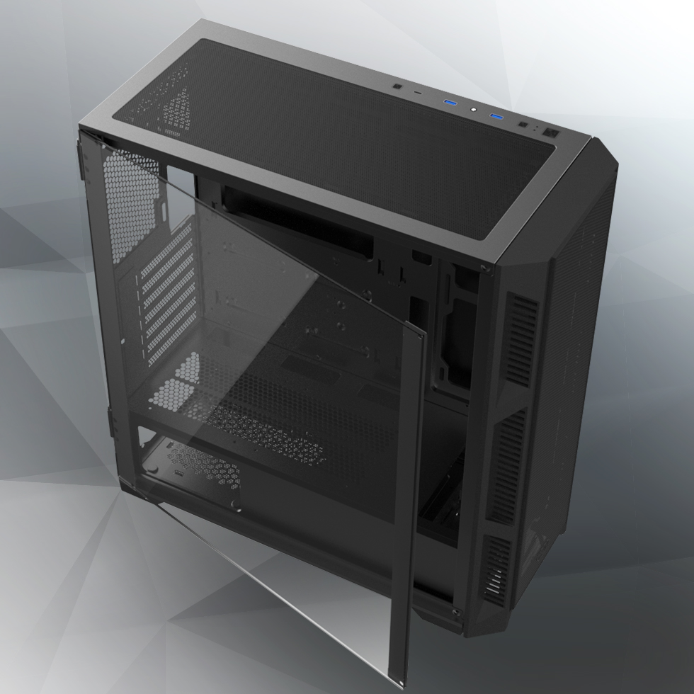 Корпус Raijintek AGOS ULTRA MS4 Black ARGB Glass (0R20B00243)- фото2