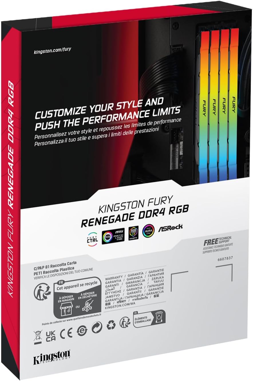 Модуль памяти 64Gb (2*32Gb) Kingston FURY Renegade RGB (KF432C16RB2AK2/64)- фото5