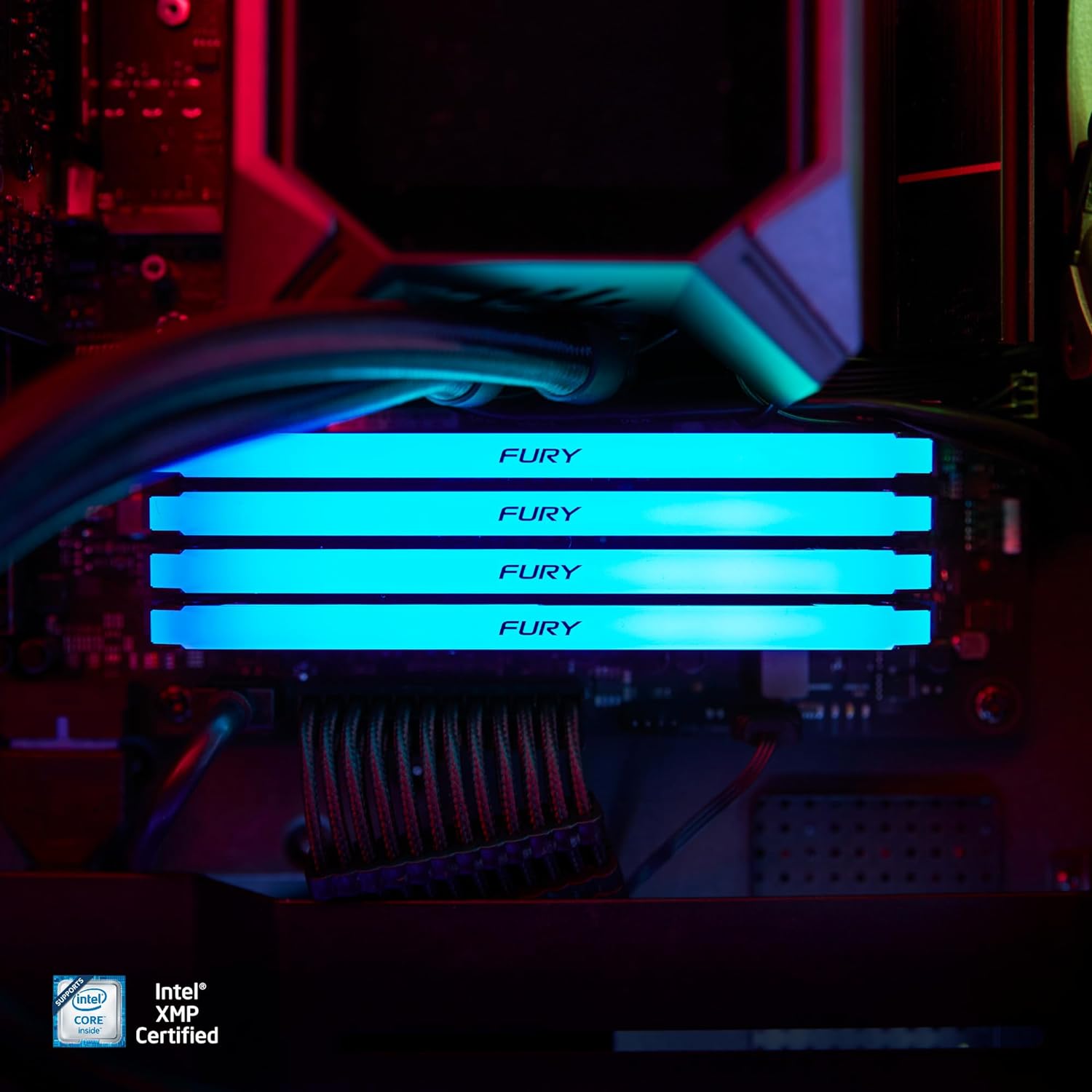 Модуль памяти 64Gb (2*32Gb) Kingston FURY Beast RGB (KF432C16BB2AK2/64)- фото4