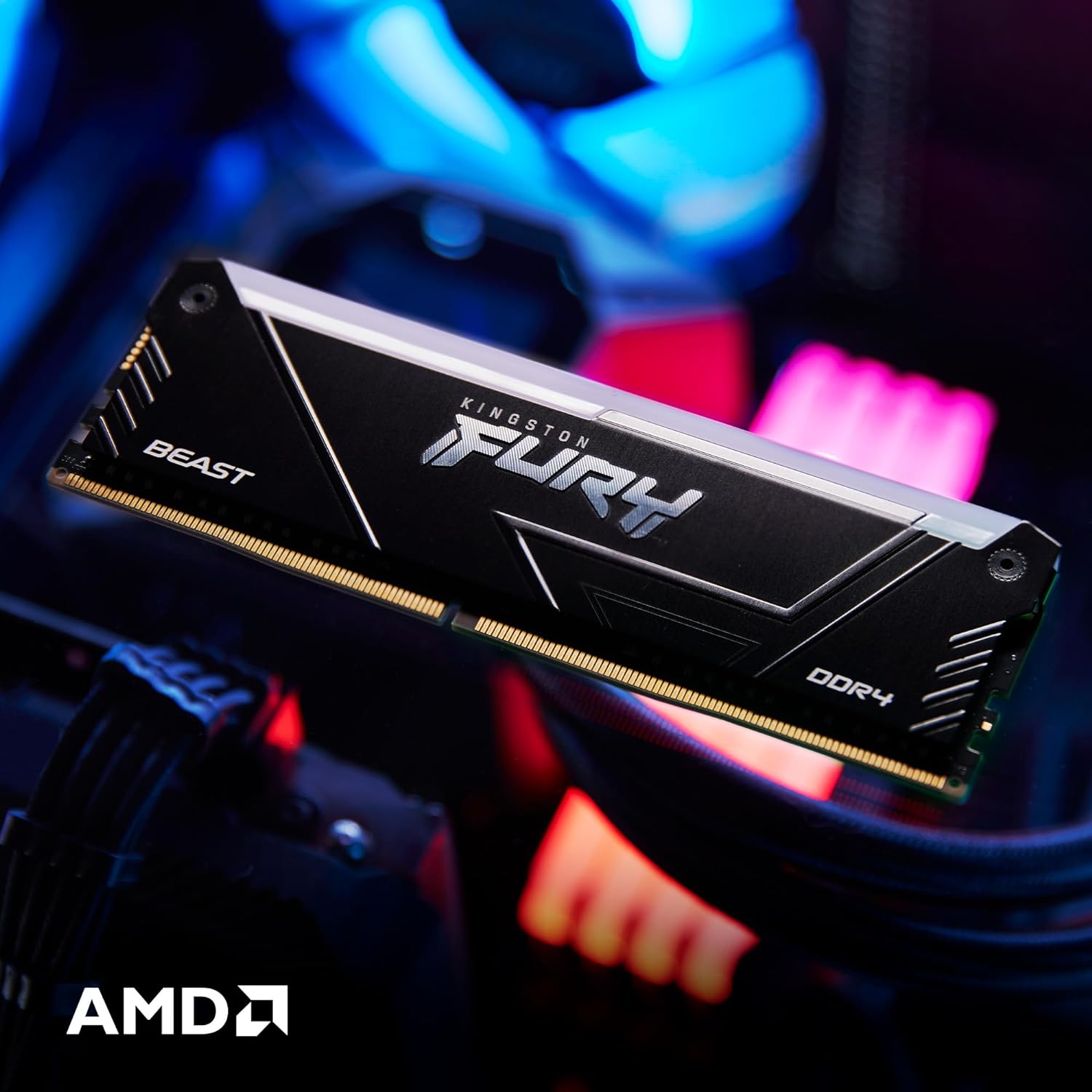 Модуль памяти 64Gb (2*32Gb) Kingston FURY Beast RGB (KF432C16BB2AK2/64)- фото5