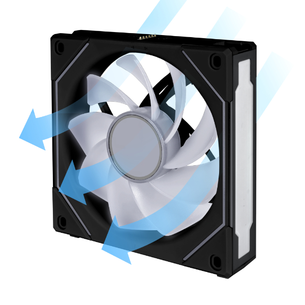 Вентилятор Lian Li Uni Fan SL Infinity 120 Reverse Blade Black (G99.12RSLIN1B.00)- фото4