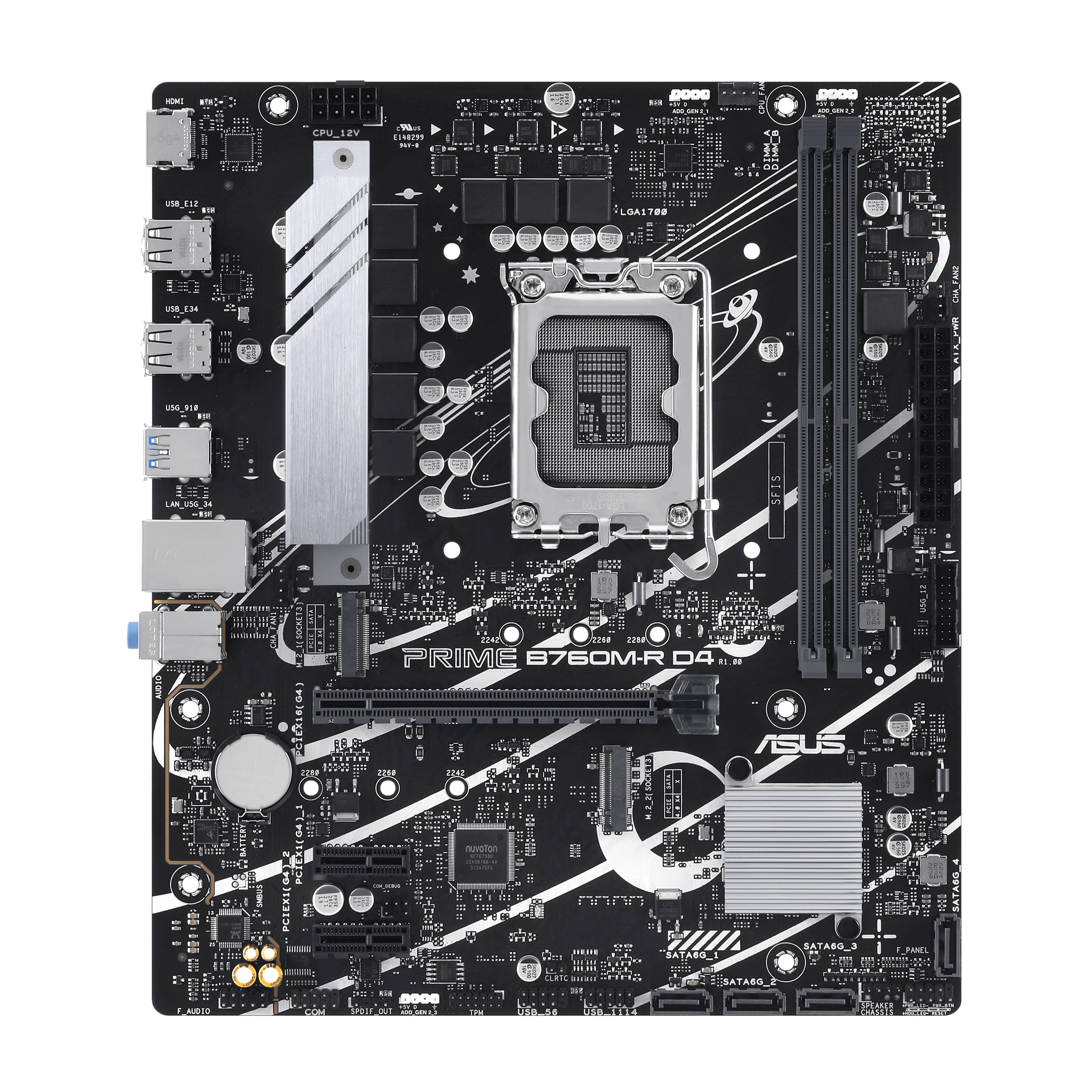 Материнская плата Asus Prime B760M-R D4- фото2