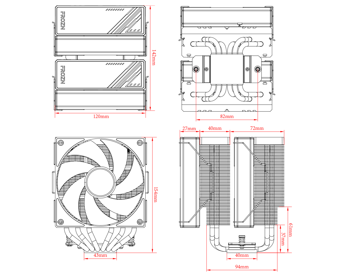 Вентилятор ID-Cooling Frozn A620 ARGB- фото6