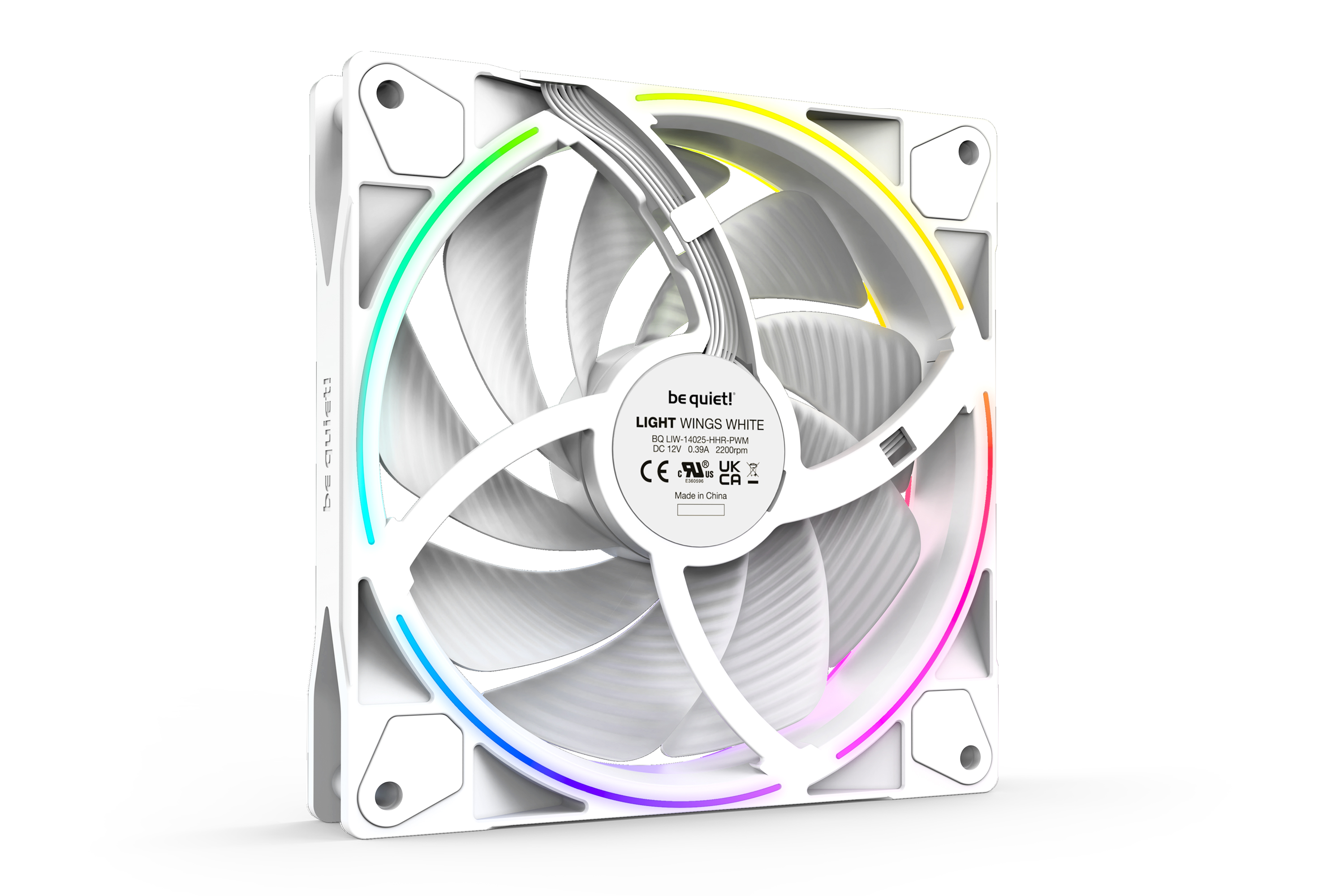 Набор вентиляторов be quiet! Light Wings White 140mm PWM high-speed (BL103)- фото3
