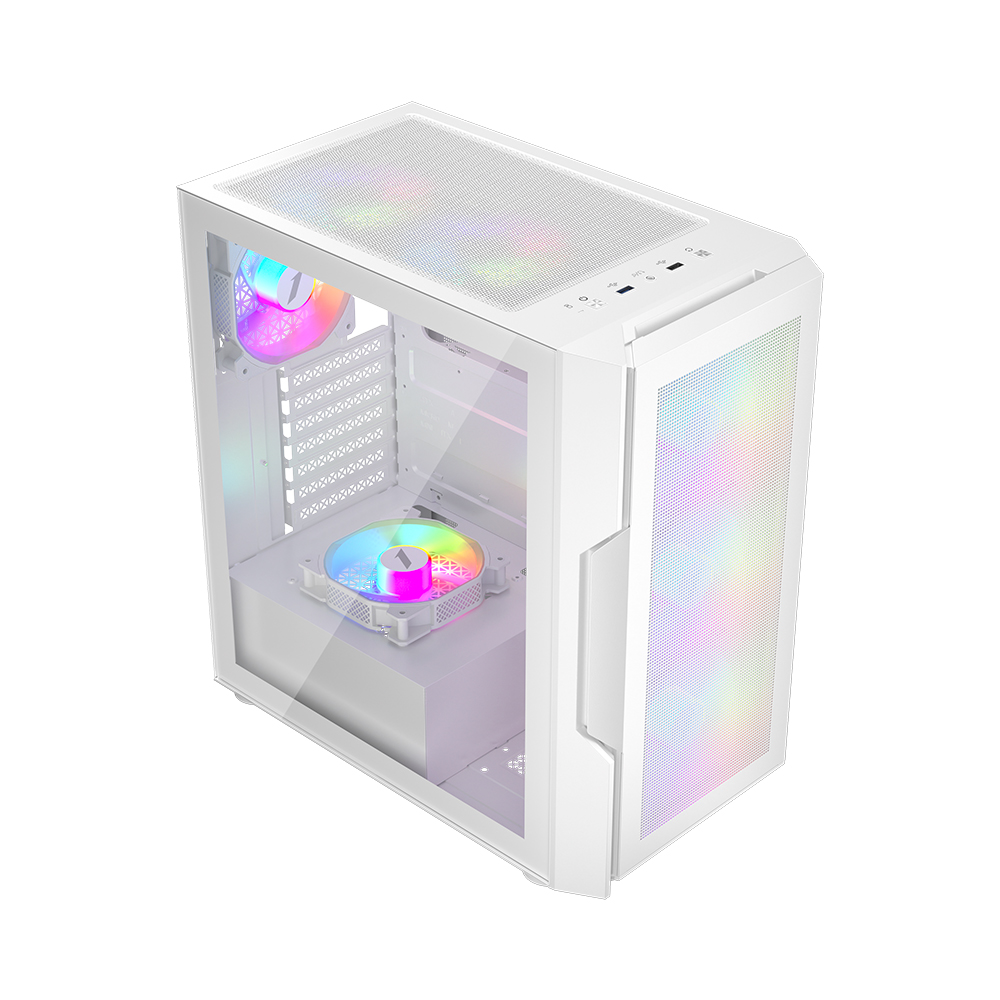 Корпус 1stPlayer Trilobite T7-P (белый) (T7-P-WH-4F1-W)- фото2