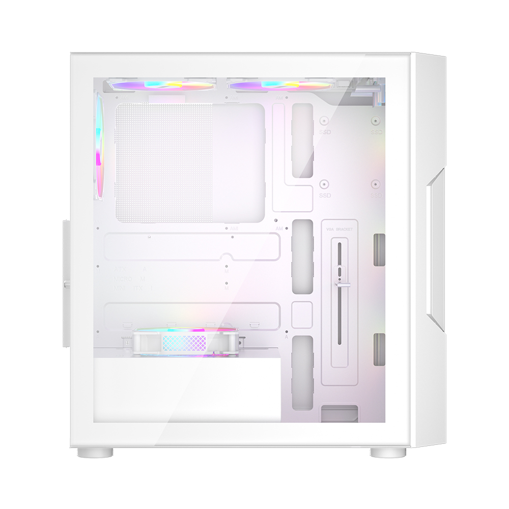 Корпус 1stPlayer Trilobite T7-P (белый) (T7-P-WH-4F1-W)- фото4