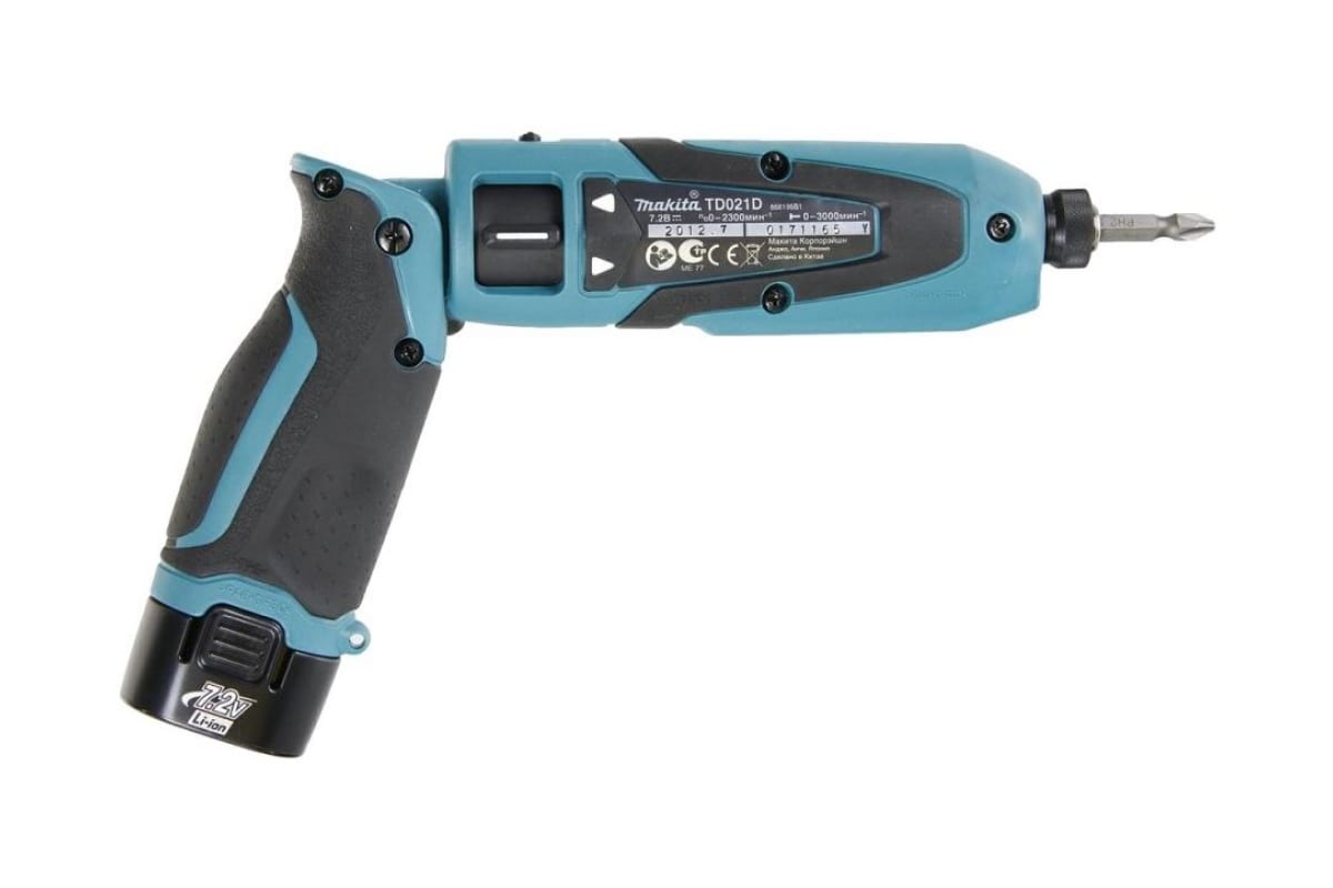 Аккумуляторная отвертка Makita TD022DSE (с 1-м АКБ, кейс)- фото3