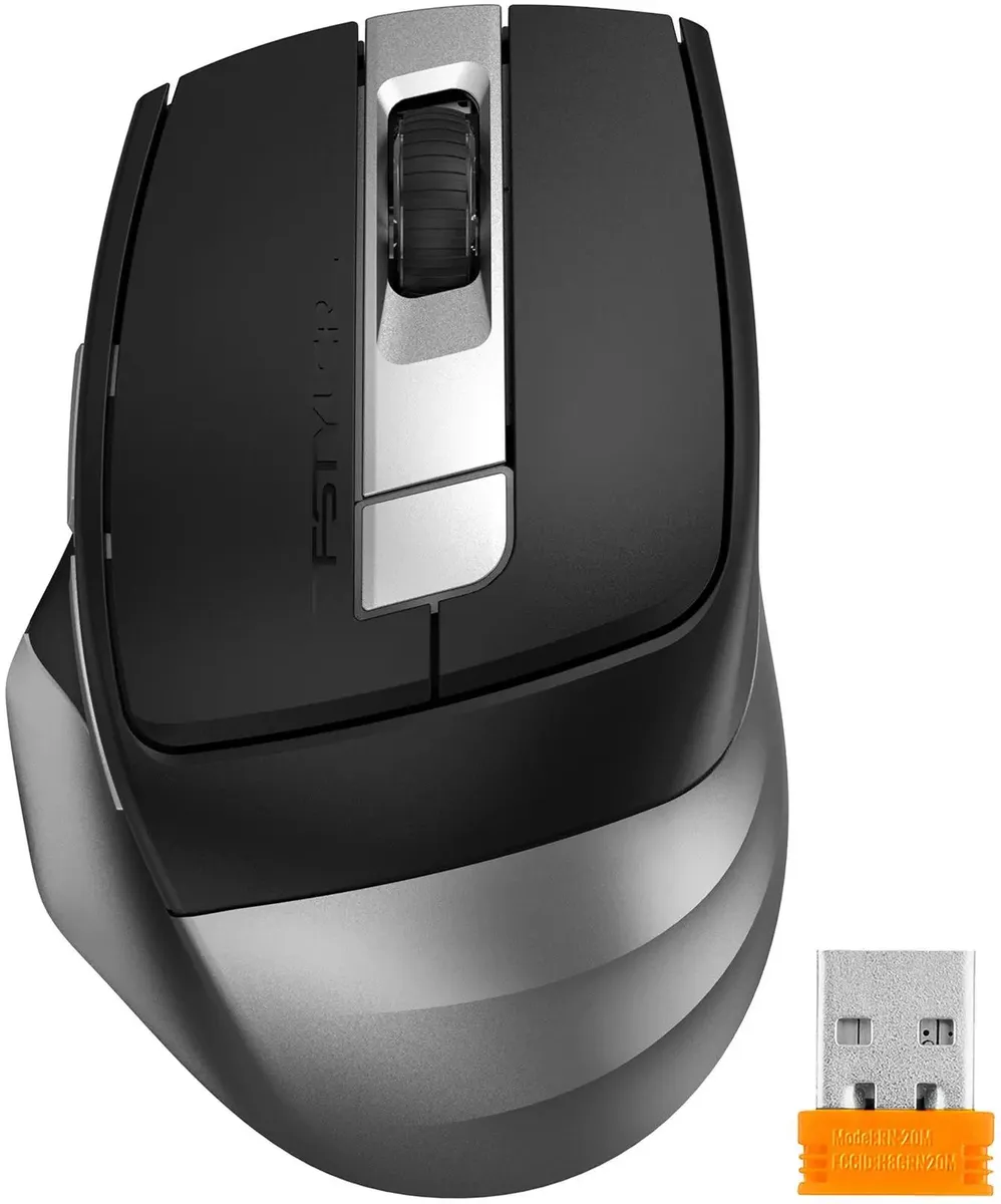 Мышь A4Tech Fstyler FB35CS (черный/серый)- фото2