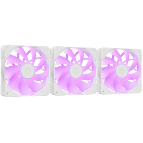 Набор вентиляторов ID-Cooling TF-12025-PRO-ARGB-TRIO WHITE- фото2