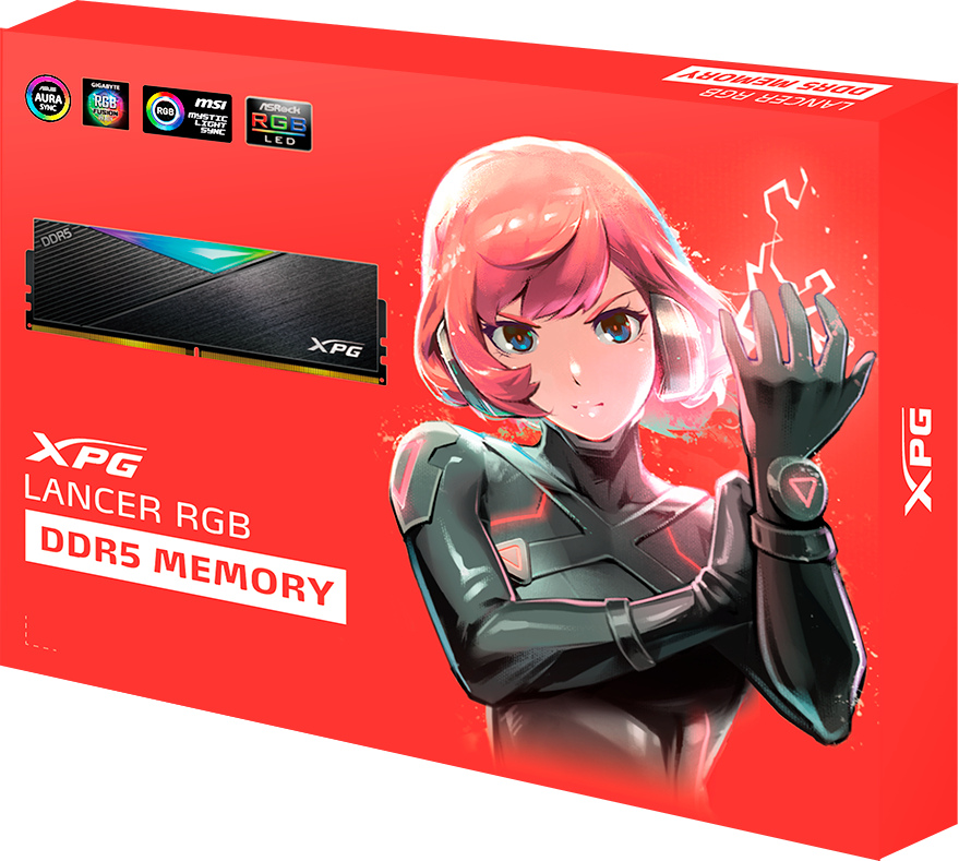 Модуль памяти 64Gb (2*32Gb) A-DATA XPG Lancer RGB (AX5U6400C3232G-DCLARBK)- фото6