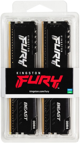 Модуль памяти 32Gb (2*16Gb) Kingston FURY Beast (KF436C18BBK2/32)- фото4