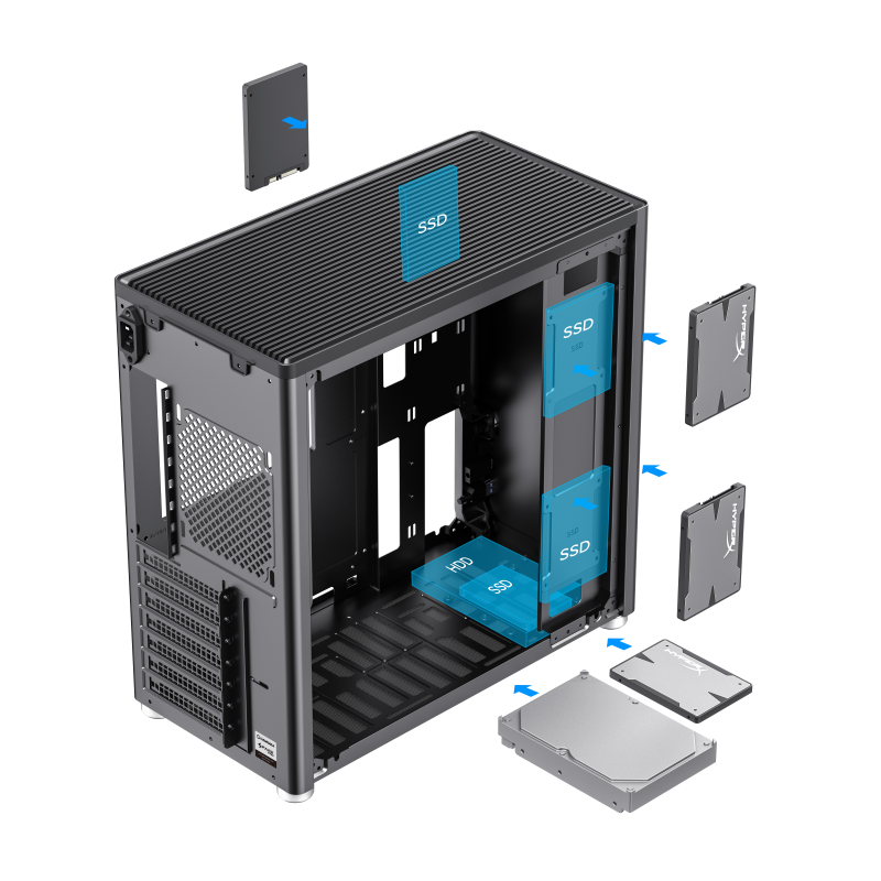 Корпус GameMax Spark PRO Black- фото6