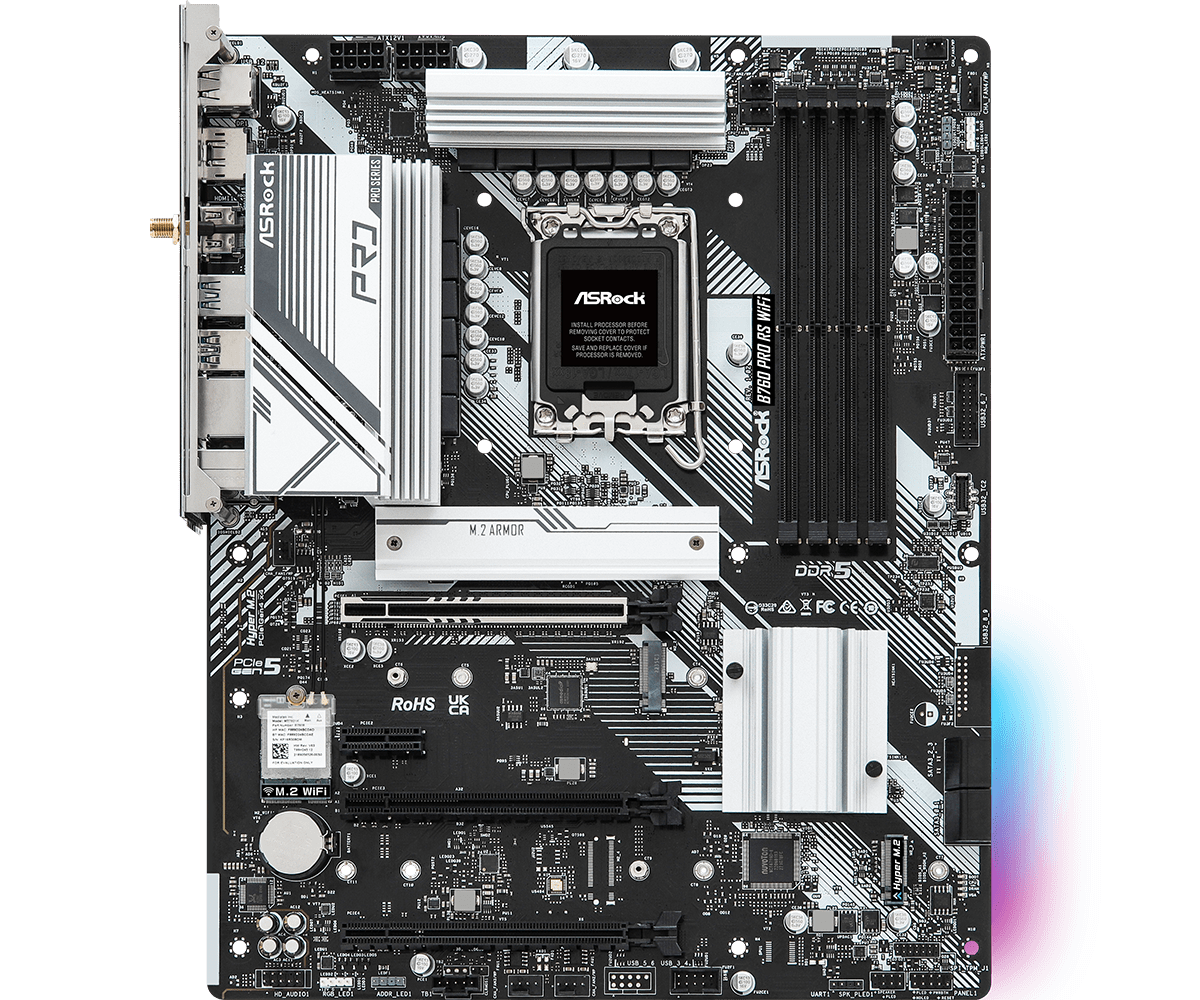 Материнская плата AsRock B760 PRO RS WiFi- фото2