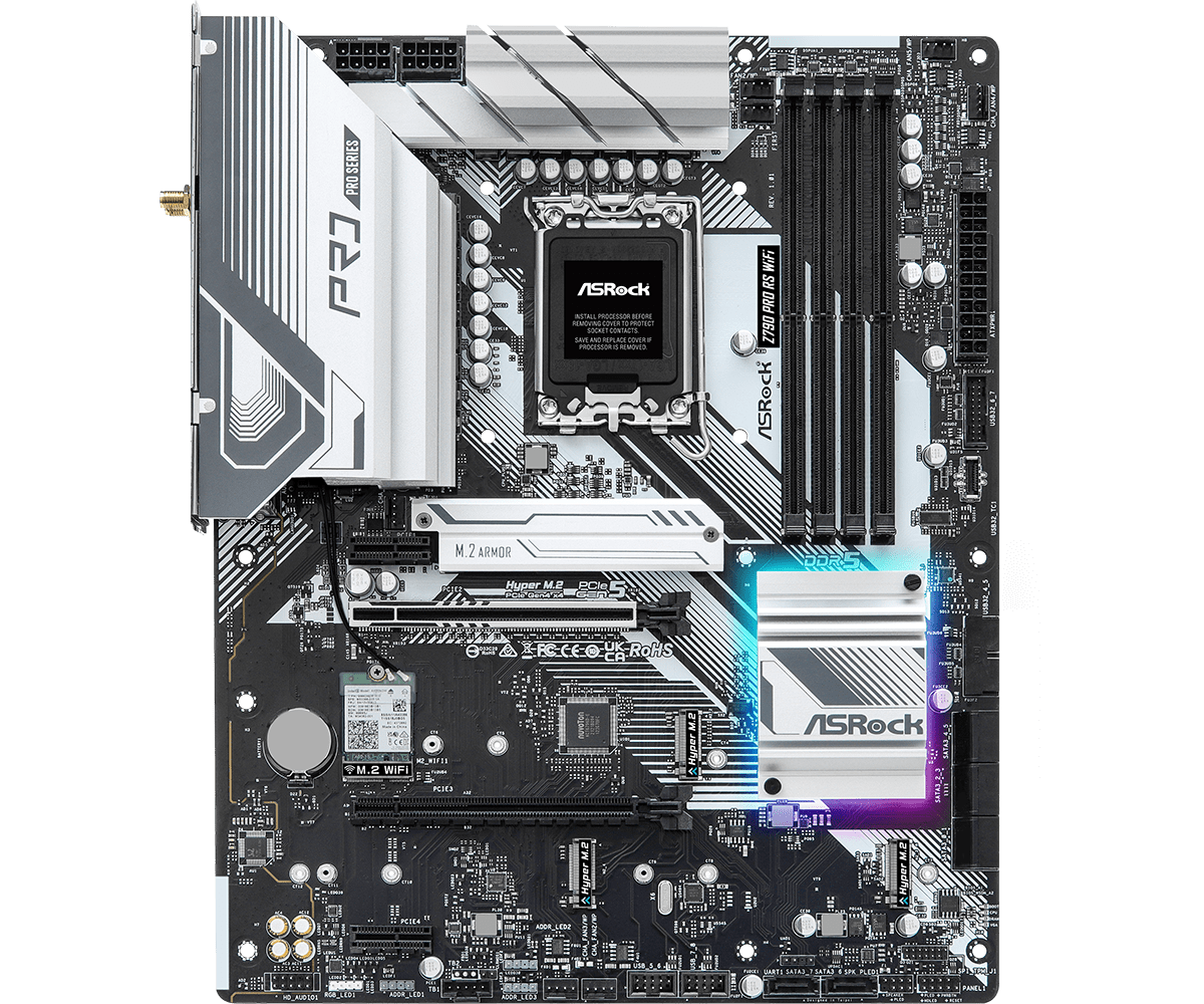 Материнская плата ASRock Z790 Pro RS WiFi- фото2