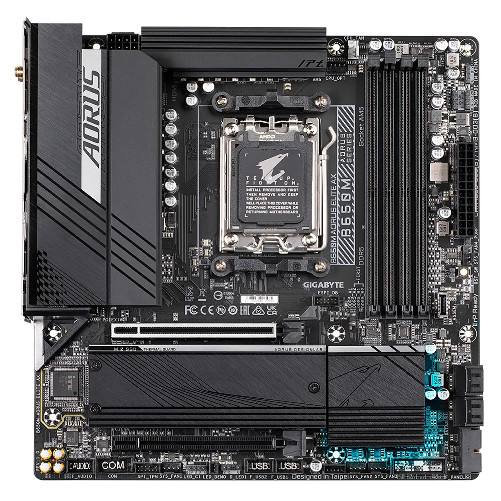 Материнская плата Gigabyte B650M AORUS ELITE AX- фото2