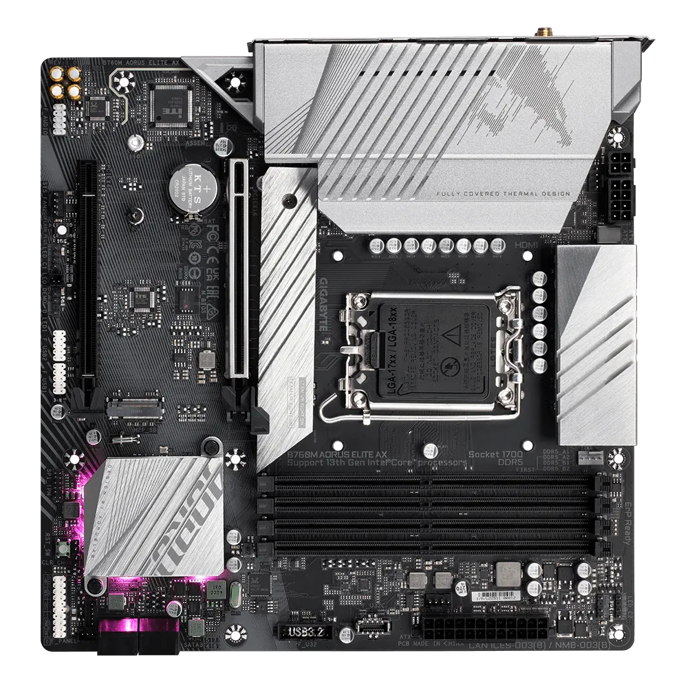 Материнская плата Gigabyte B760M AORUS ELITE AX- фото5